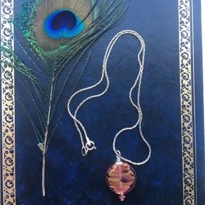 301: Carnival Rain Venetian Glass Necklace